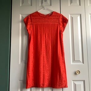 Orange Lace Dress